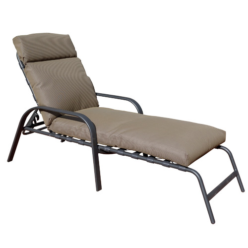 Metal sun loungers online with cushions